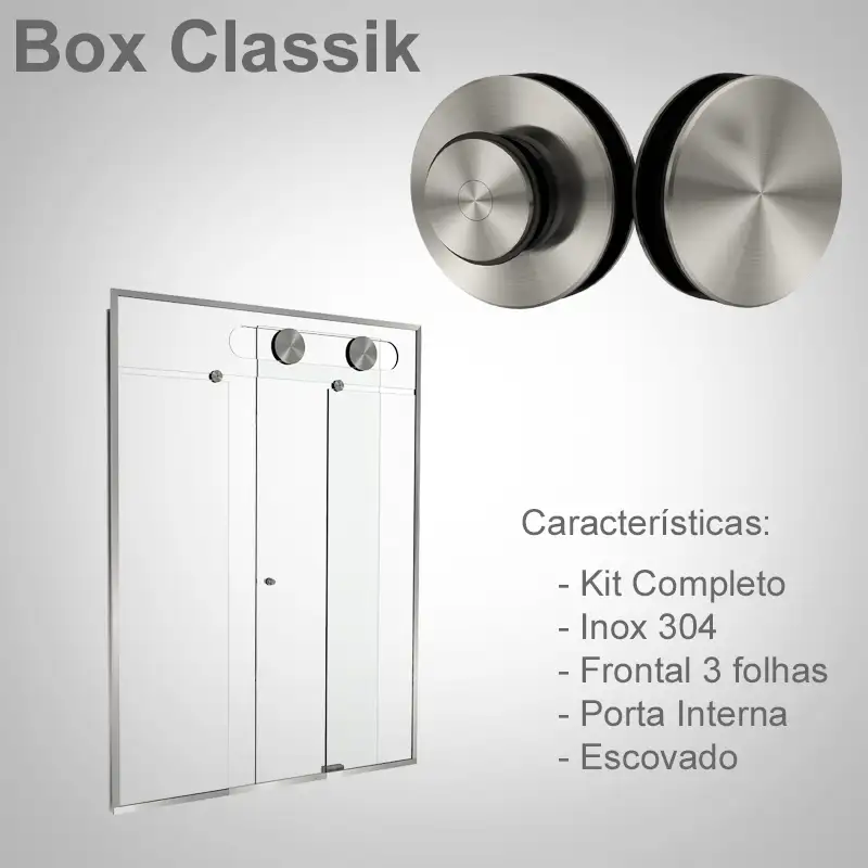 Frontal 3 Folhas Escovado